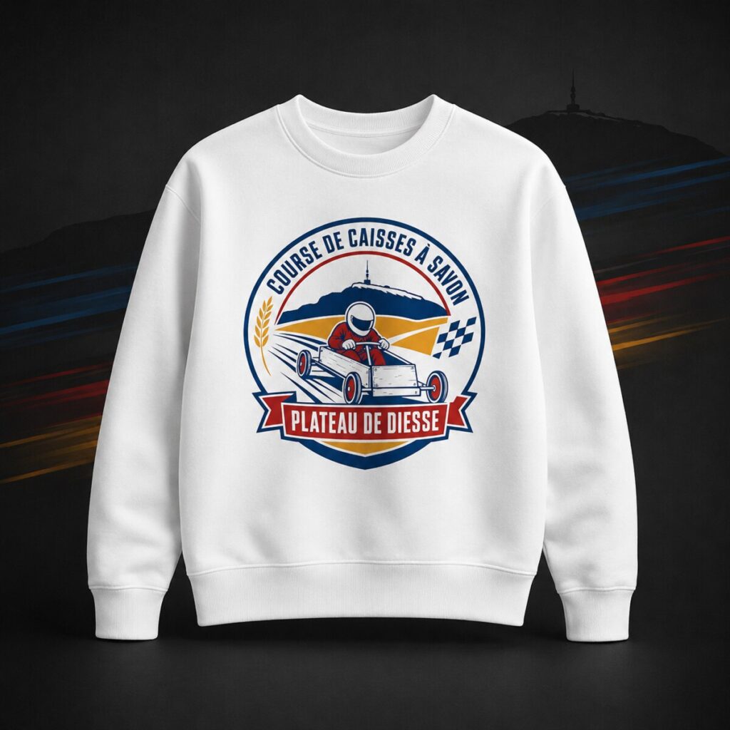 Pull col rond officiel — logo