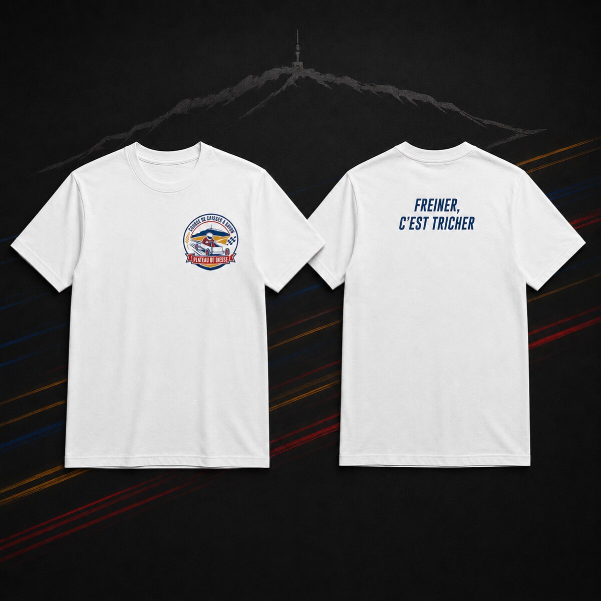 T-shirt officiel — logo et slogan